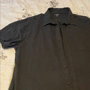 J. Crew Factory Men's Black Casual Button Down Shirt